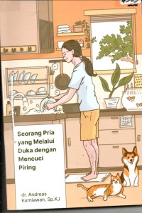 Image of Seorang pria yang melalui duka dengan mencuci piring