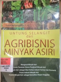 Image of Untung selangit dari agribisnis minyak asiri
